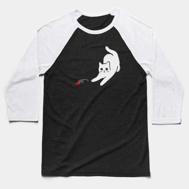 Dead mouse Baseball T-Shirt by KentheCat